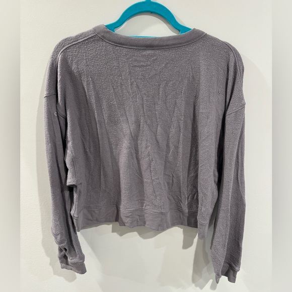 ALO Yoga Alolux SoHo Cropped Henley size S - Picture 3 of 4